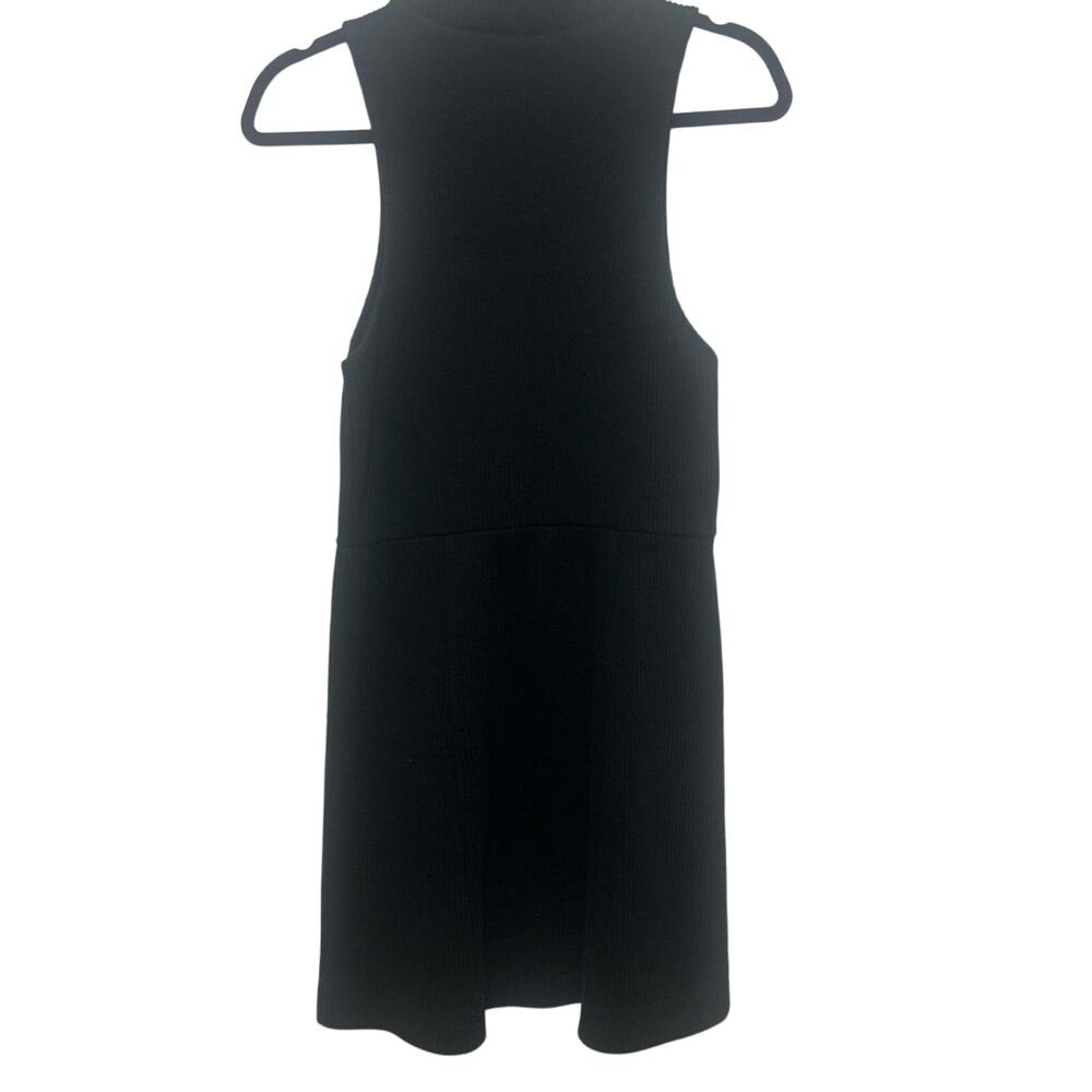 Free People Casual Black Mary Jane Knit & Fit & Flare Mini Sweater Dress Medium - Picture 2 of 8